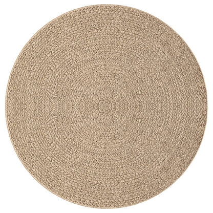 Teppich ZIZUR 120 cm Jute-Optik Indoor und Outdoor