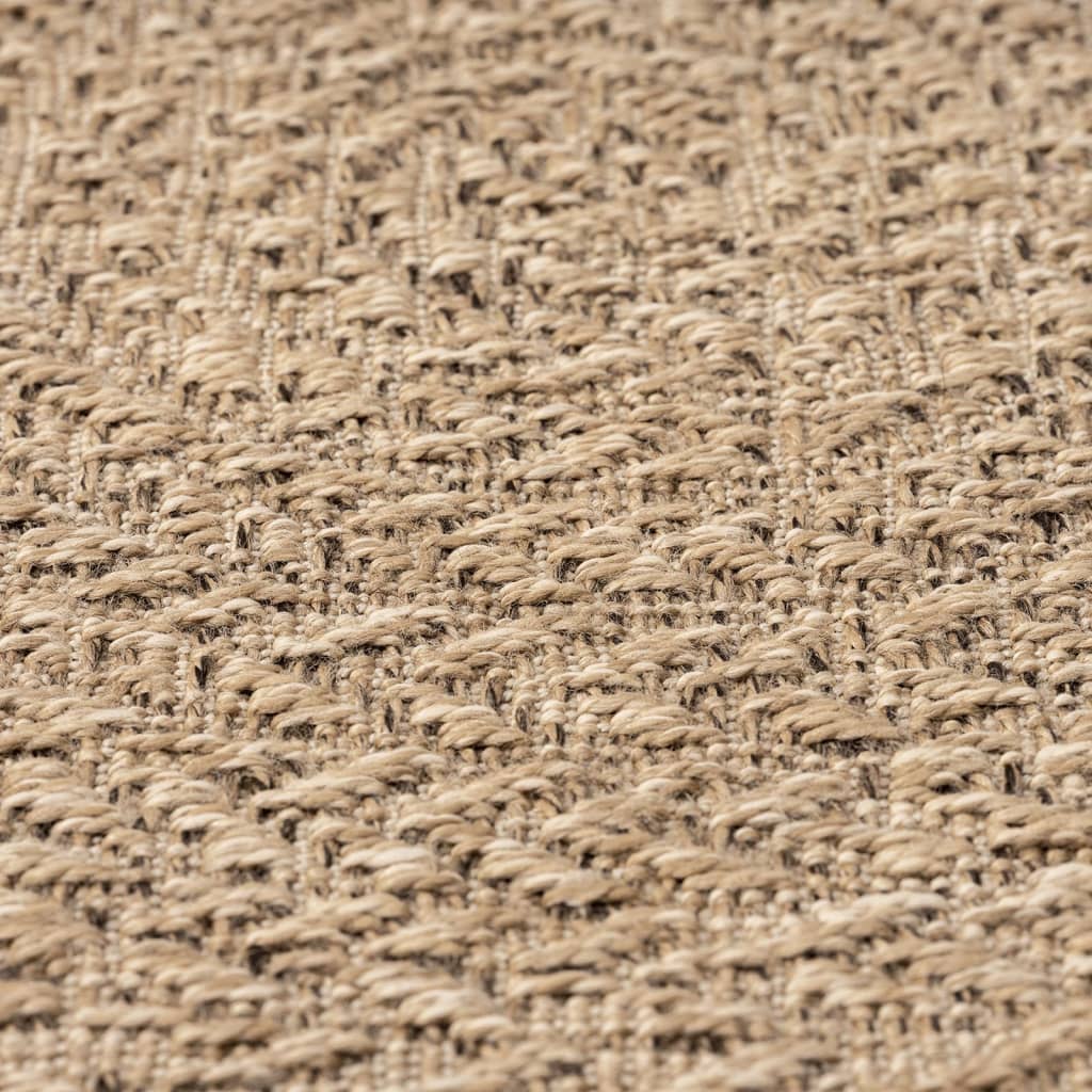 Teppich ZIZUR 120 cm Jute-Optik Indoor und Outdoor