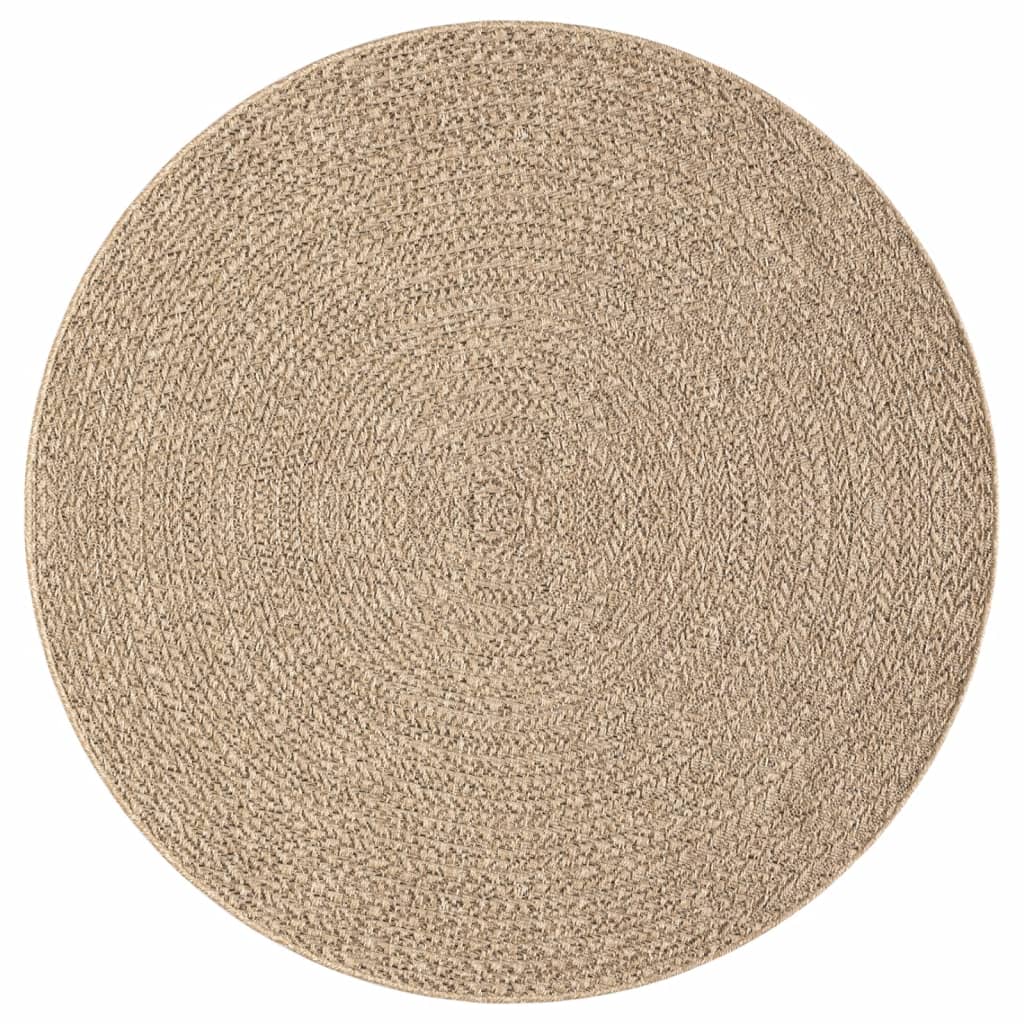 Teppich ZIZUR 160 cm Jute-Optik Indoor und Outdoor