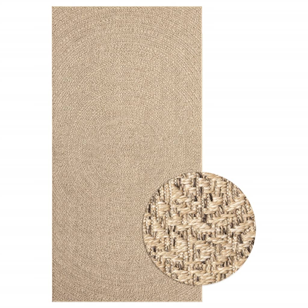 Teppich ZIZUR 80x150 cm Jute-Optik Indoor und Outdoor