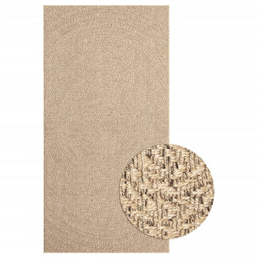 Teppich ZIZUR 80x150 cm Jute-Optik Indoor und Outdoor