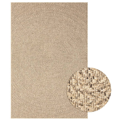 Teppich ZIZUR 140x200 cm Jute-Optik Indoor und Outdoor