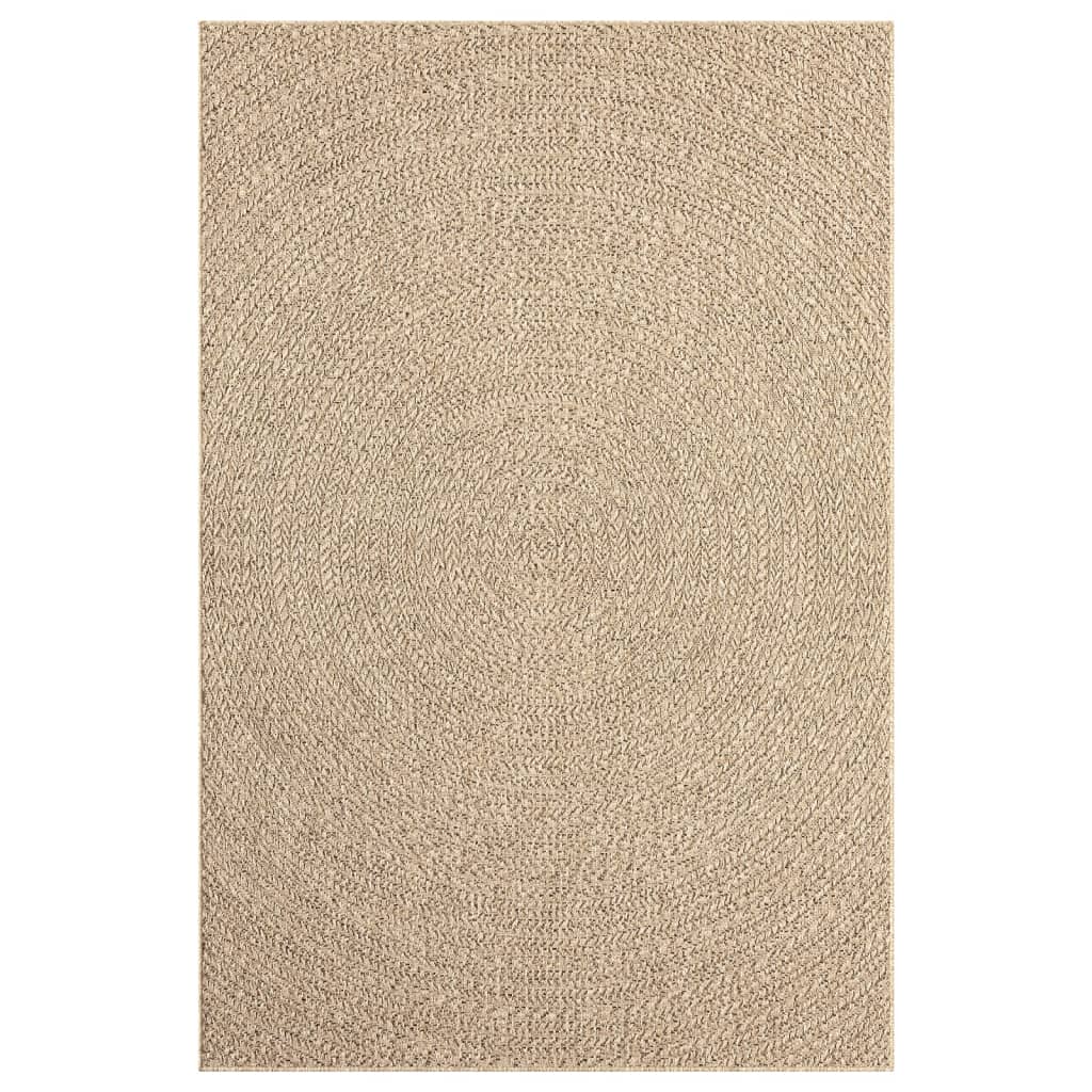 Teppich ZIZUR 140x200 cm Jute-Optik Indoor und Outdoor