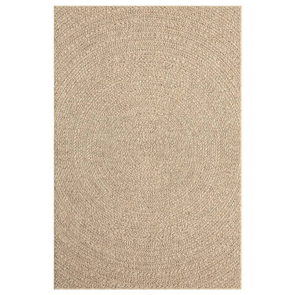 Teppich ZIZUR 140x200 cm Jute-Optik Indoor und Outdoor