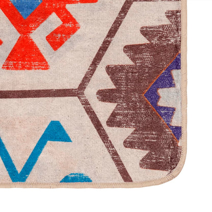 Teppich Waschbar Mehrfarbig 190x300 cm Rutschfest