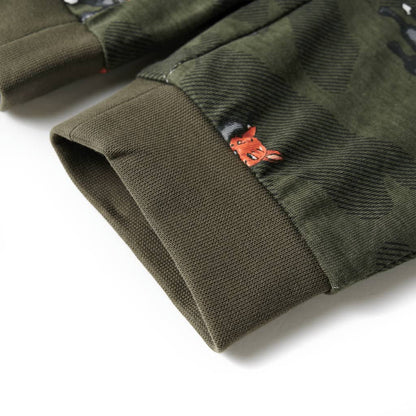 Kinderpyjama mit Langen Ärmeln Khaki 140