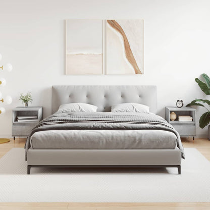 Nachttische 2 Stk. Betongrau 40x35x50 cm Holzwerkstoff