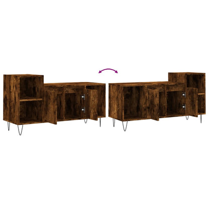TV-Schrank Räuchereiche 100x35x55 cm Holzwerkstoff