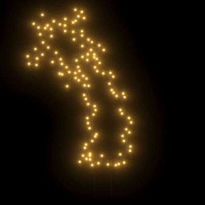 Sternschnuppe mit Erdspießen und 115 LEDs 89 cm