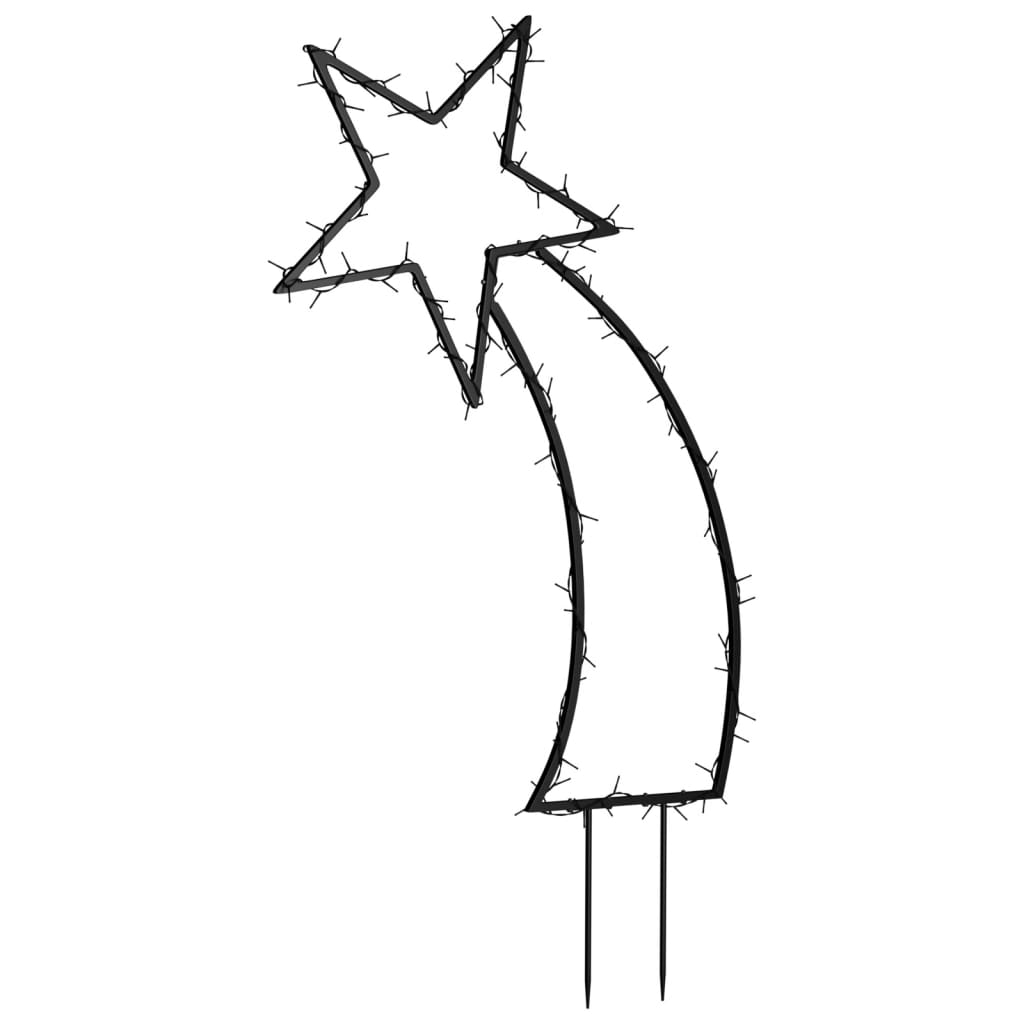 Sternschnuppe mit Erdspießen und 115 LEDs 89 cm