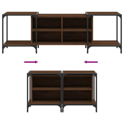 TV-Schrank Braun Eichen-Optik 153x37x50 cm Holzwerkstoff