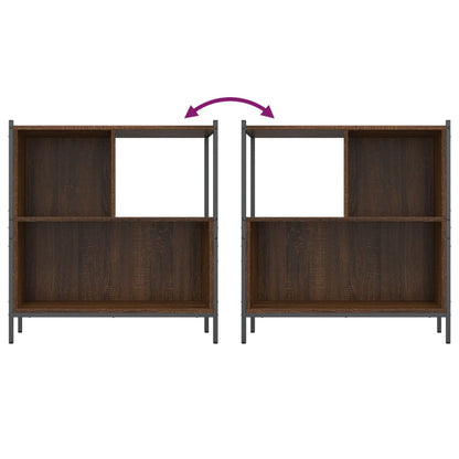 Bücherregal Braun Eichen-Optik 72x28x77,5 cm Holzwerkstoff