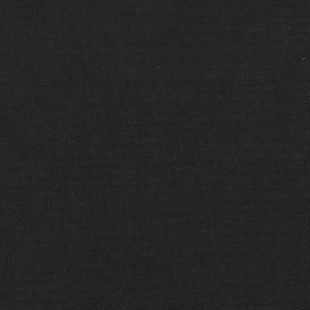 Schlafsofa 2-Sitzer Schwarz Stoff